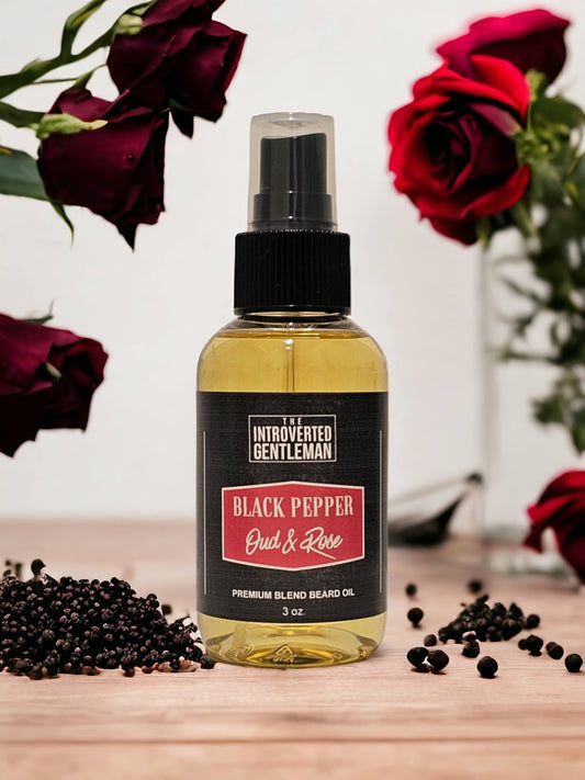 Black Pepper Rose & Oud Hair Oil